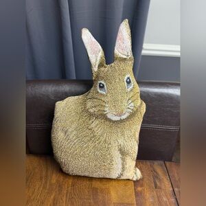 Adorable Easter Bunny Rabbit Tapestry Pillow